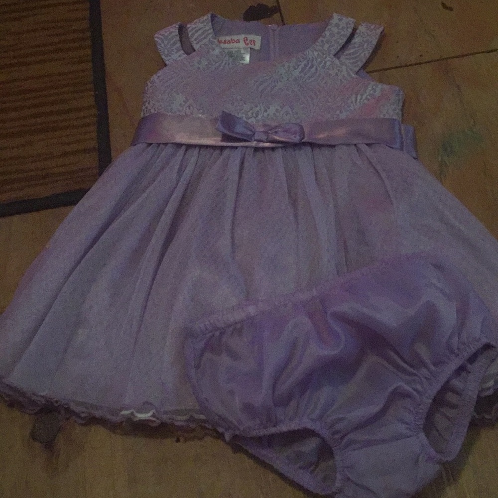 Elegant purple dress
